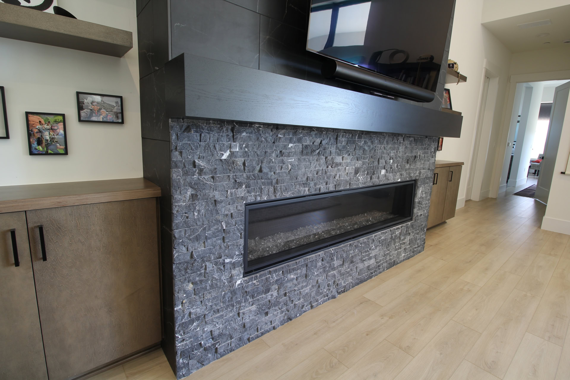 Granite Bay Ca. fireplace and entertainment center