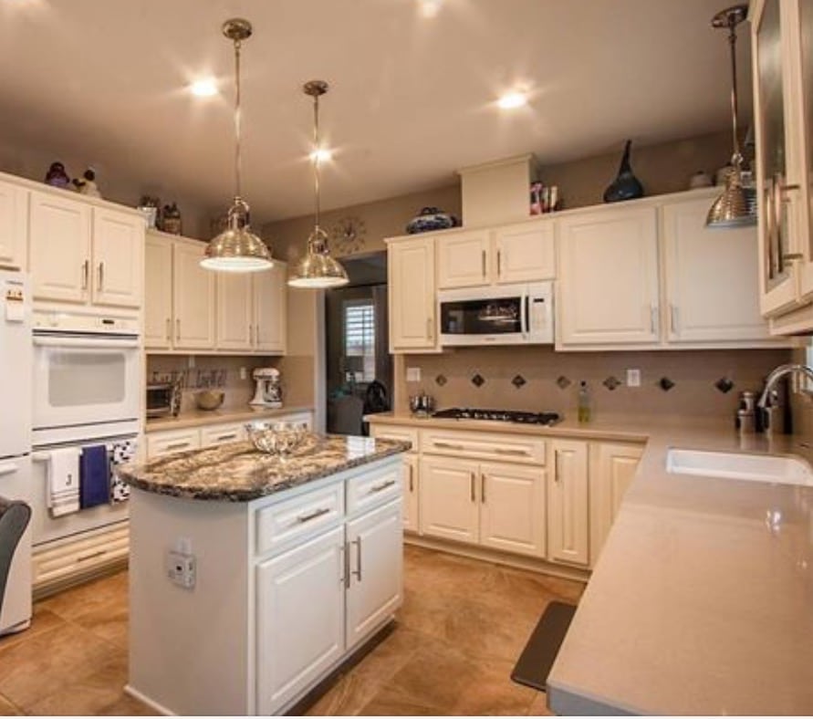 kitchen with Cambria and Silestone by Cosentino