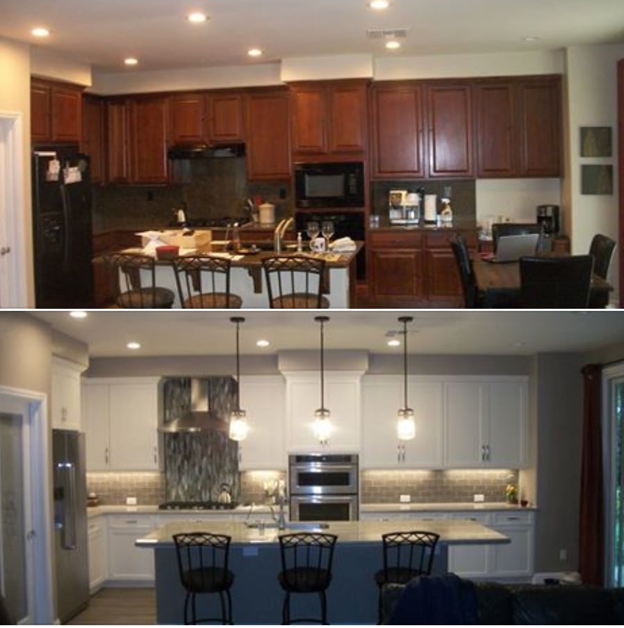 What a difference Cabinet Refacing Can Make! | Kitchen Mart