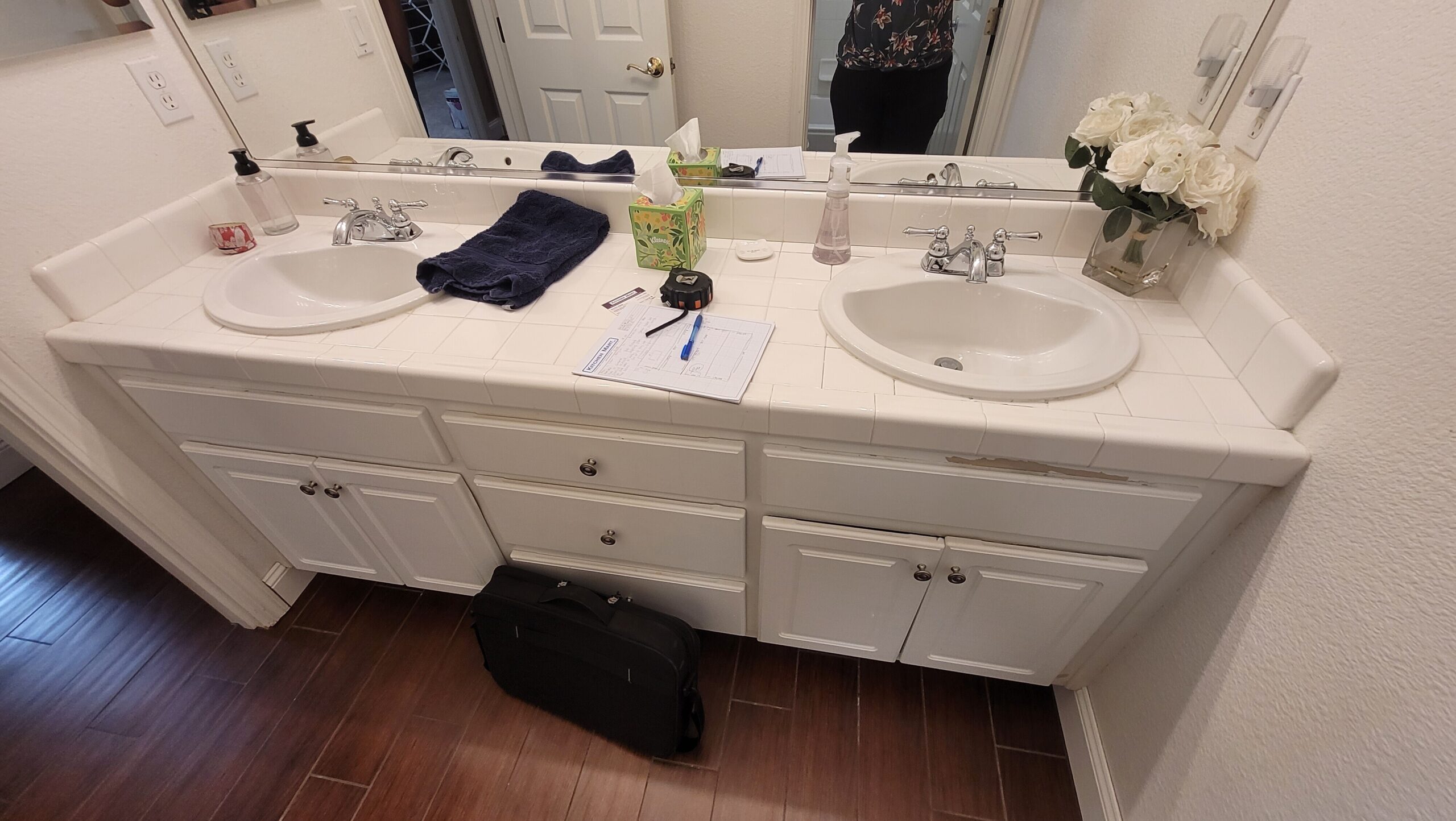 Roseville Ca. bath remodel before