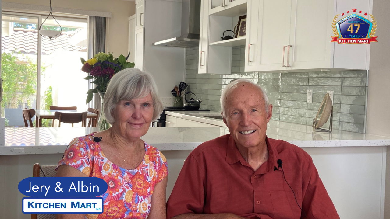 Kitchen Mart Customers Jery & Albin share details about their kitchen cabinet refacing project.