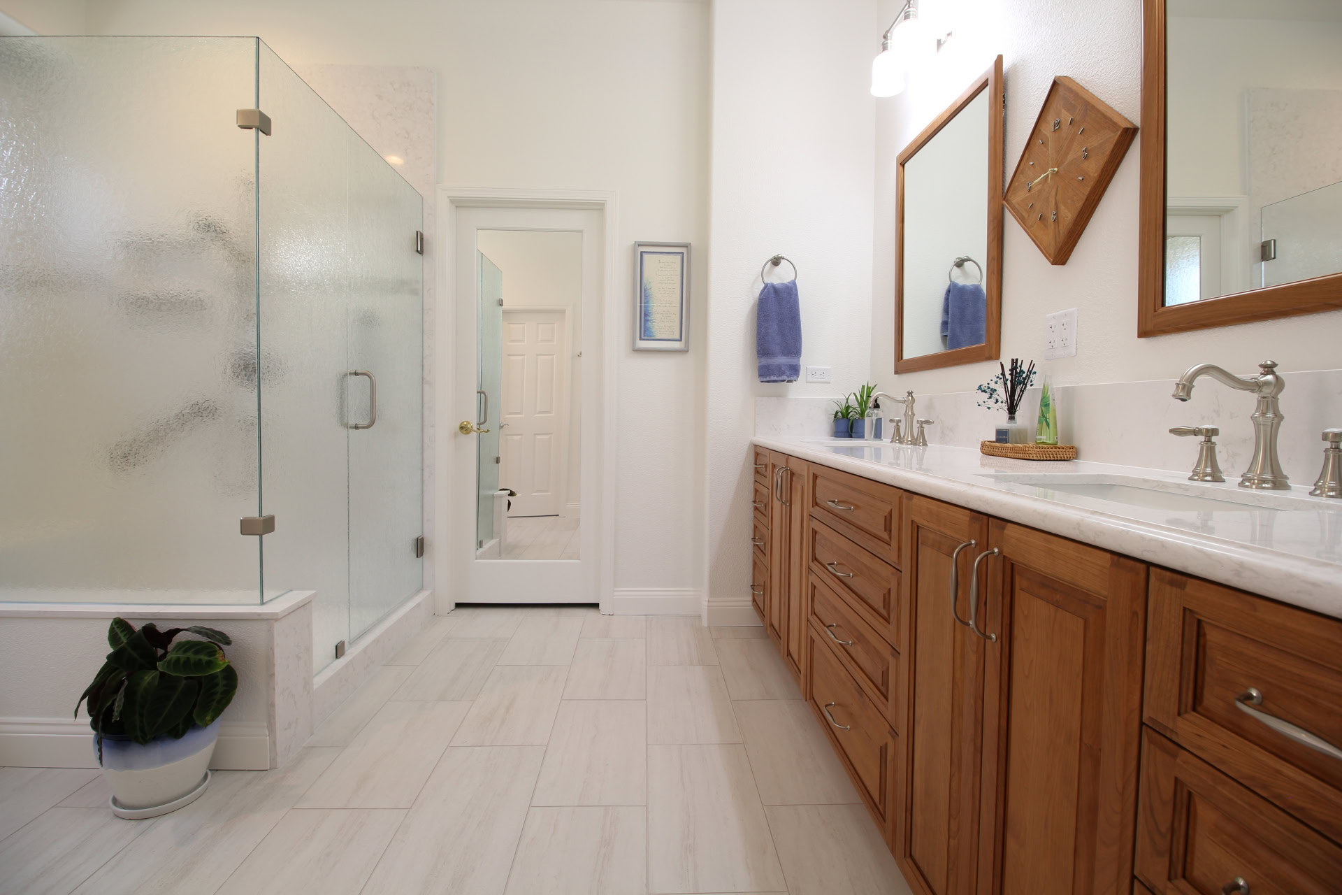 Roseville Ca. primary bathroom remodel after