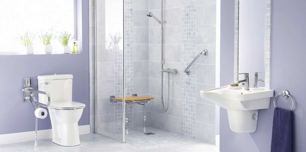 aging in place bathroom toilet grab bars