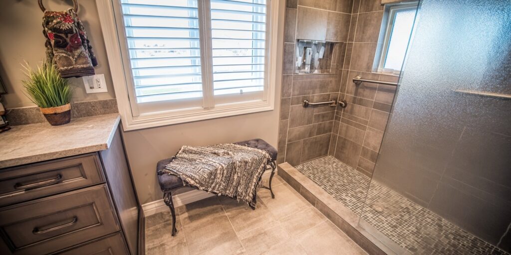 Aging in place walk in shower