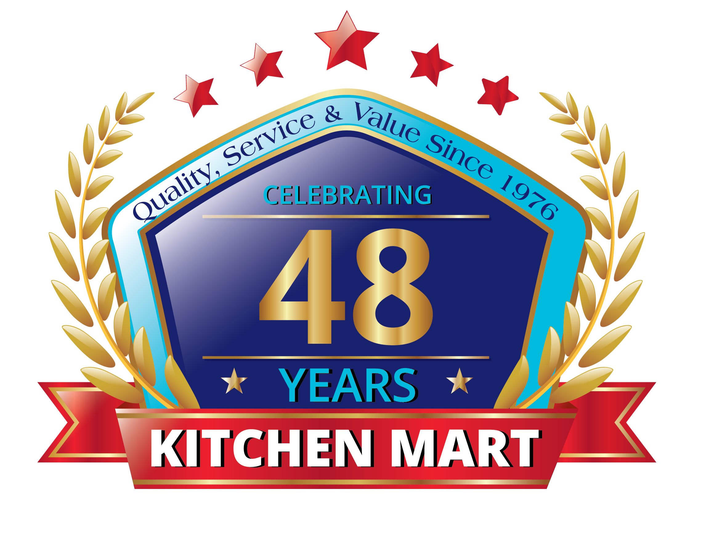 KitchenMart 46 Years of Quality, Service, & Value Logo