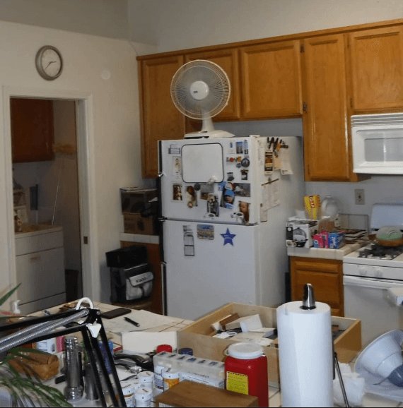 before remodel of kitchen - 5.19