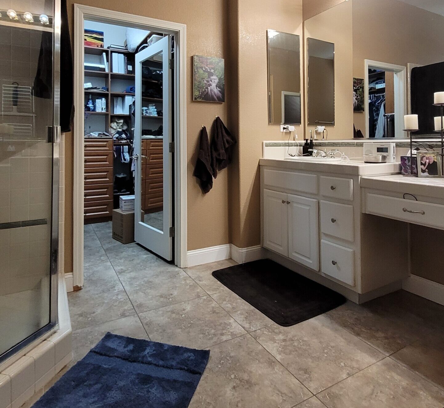 Roseville Ca. primary bathroom remodel before